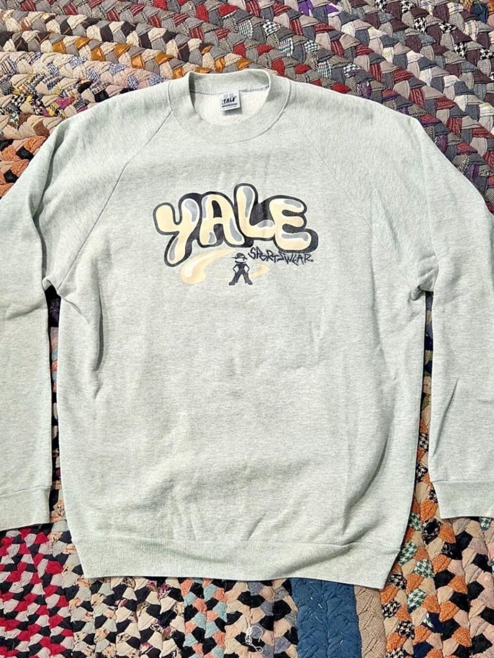 Rare Vintage Yale University gray cotton crewneck sweatshirt #university